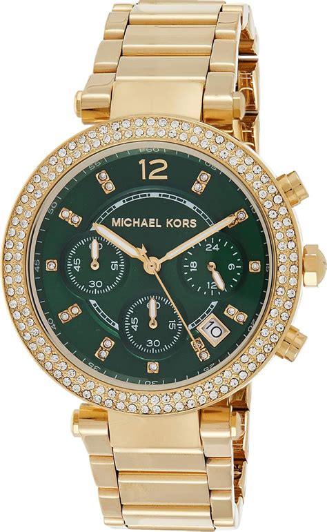 michael kors green dial watch women's|Michael Kors green edition.